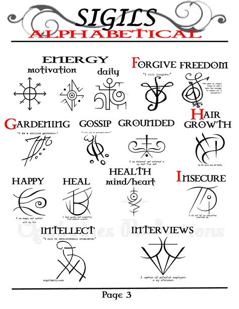 sigil meanings